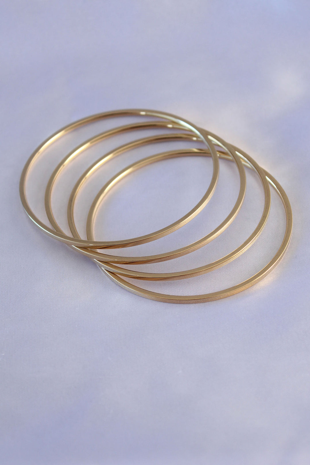 EBJ 316L Steel Gold Color 4-piece Ajda Model 65 mm Diameter Women's Bracelet - Aversa