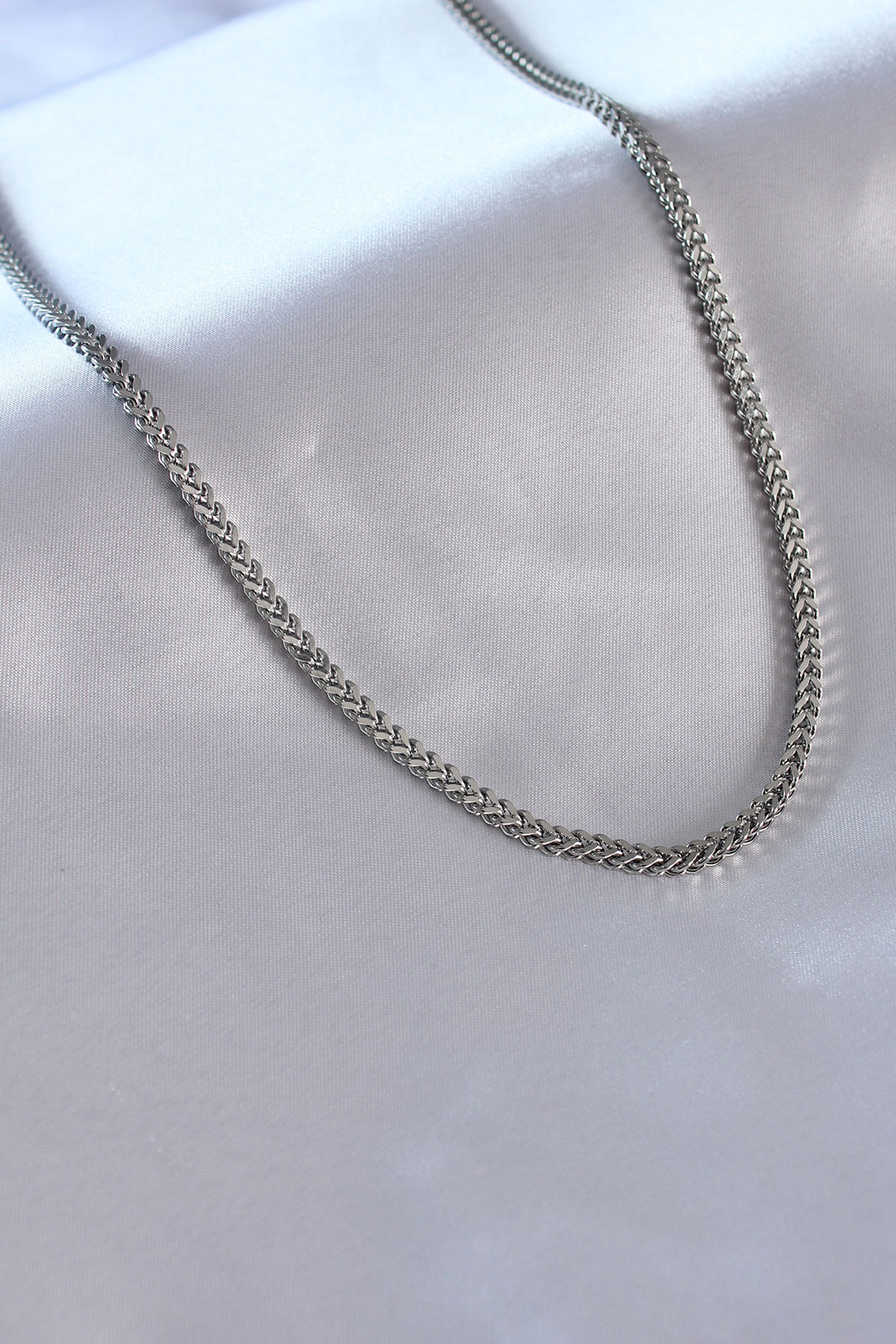 EBJ 316L Stainless Steel Silver Color Chain Model Men's Necklace - Sayula