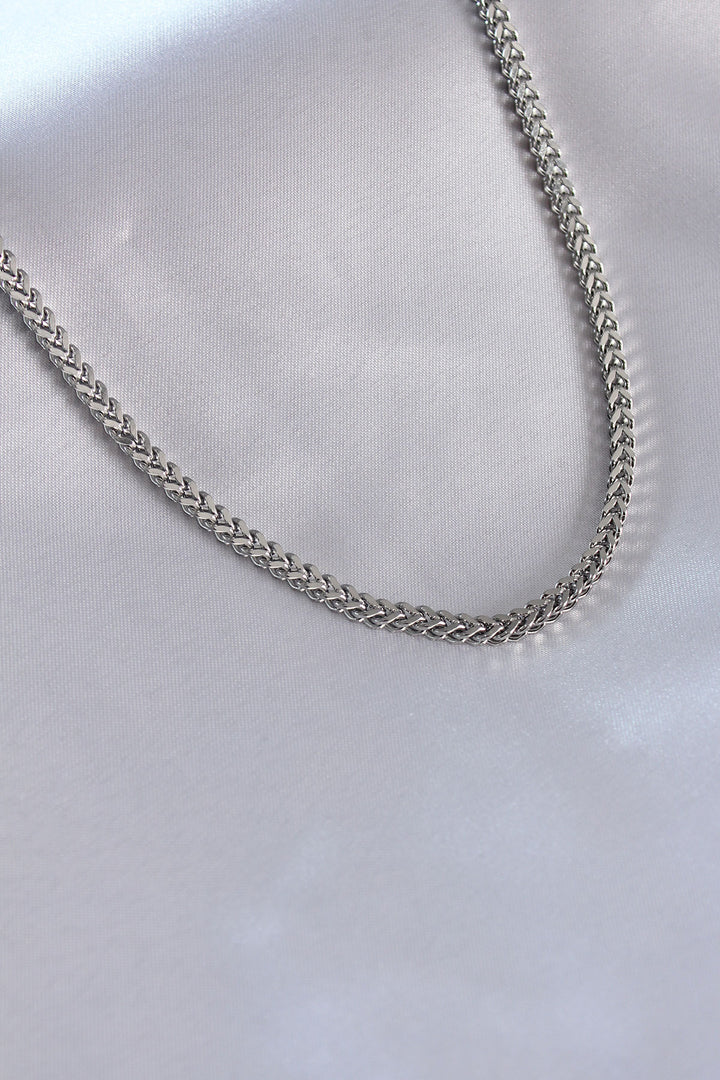 EBJ 316L Stainless Steel Silver Color Chain Model Men's Necklace - Sayula