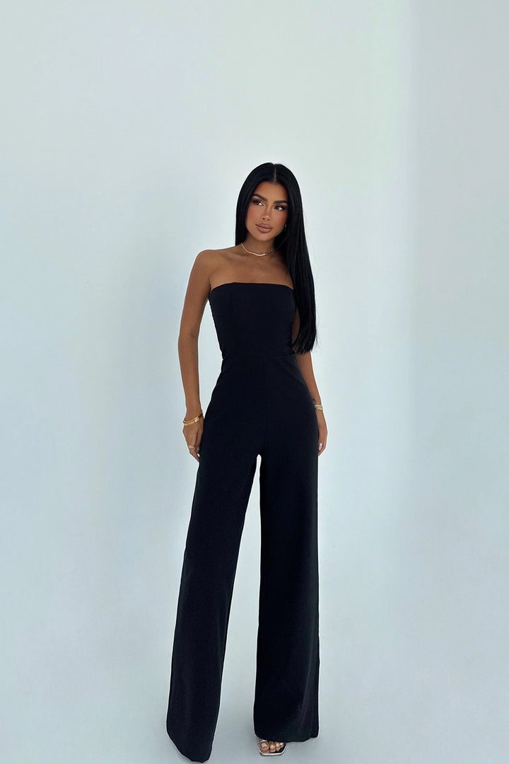 EYY Women Black Strapless Jumpsuit - Coatepec Harinas