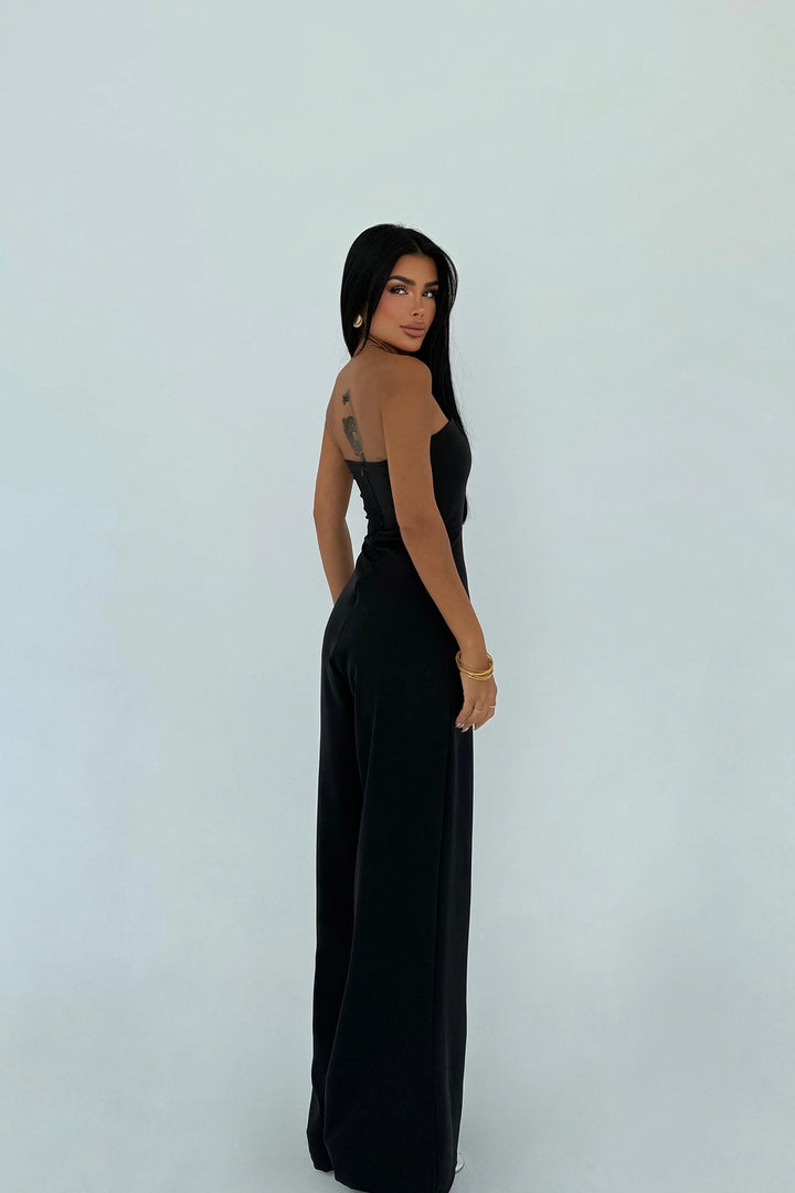 EYY Women Black Strapless Jumpsuit - Coatepec Harinas