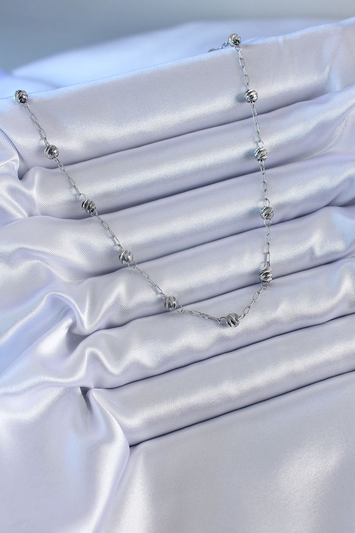 EBJ 316L Stainless Steel Silver Color Women's Necklace - Zacatepec