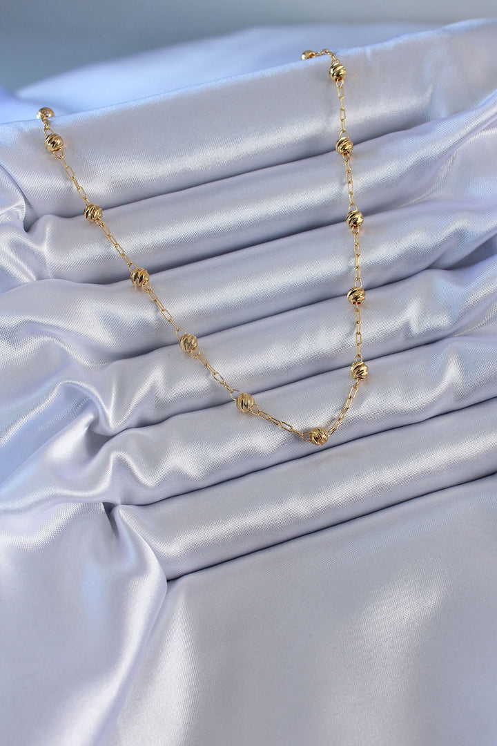 EBJ 316L Steel Gold Color Women's Necklace - Angers
