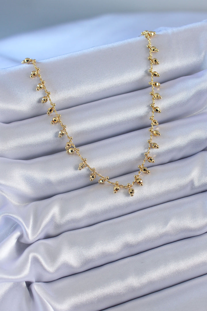 EBJ 316L Steel Gold Color Tassel Model Women's Necklace - Amarante