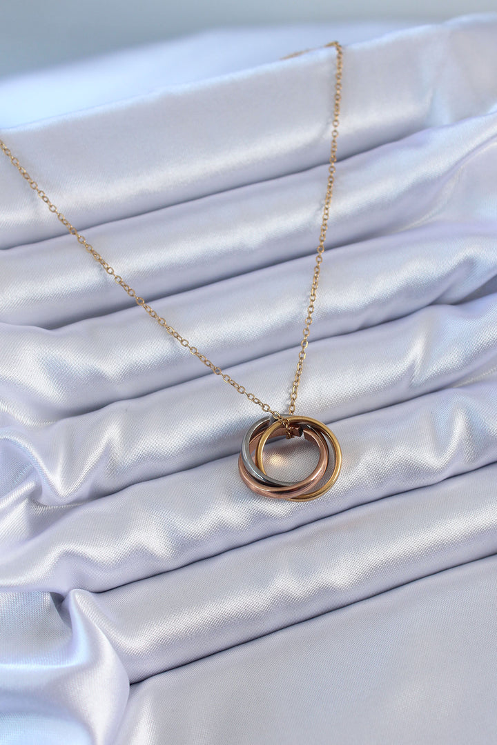 EBJ 316L Steel Mixed Color Ring Model Women's Necklace - Villa de Álvarez