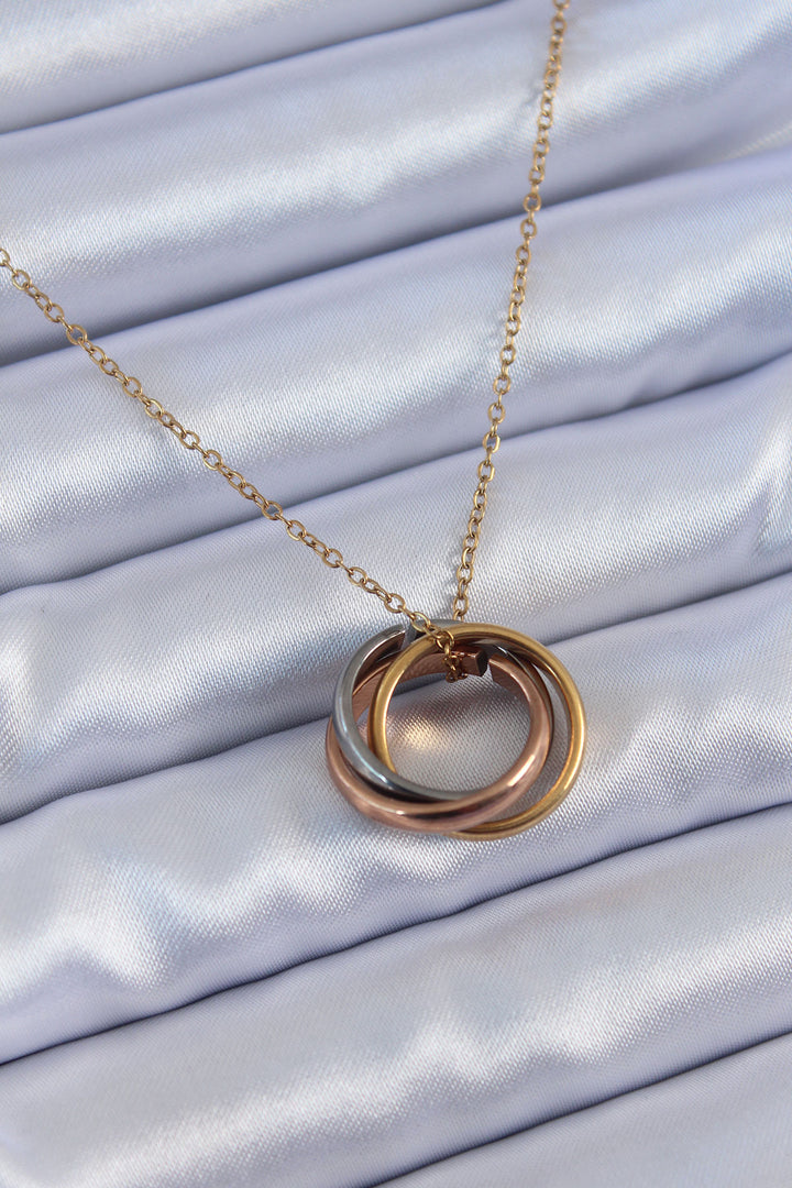 EBJ 316L Steel Mixed Color Ring Model Women's Necklace - Villa de Álvarez