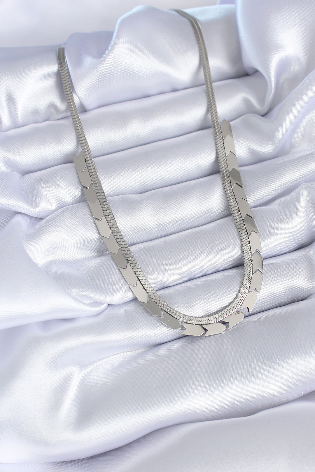 EBJ 316L Stainless Steel Silver Color Italian Chain Model Women's Necklace - Sioux Falls