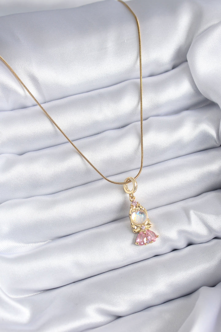 EBJ 316L Stainless Steel Chain Gold Color Zircon Stone Baby Model Women's Necklace - Rosny-sous-Bois