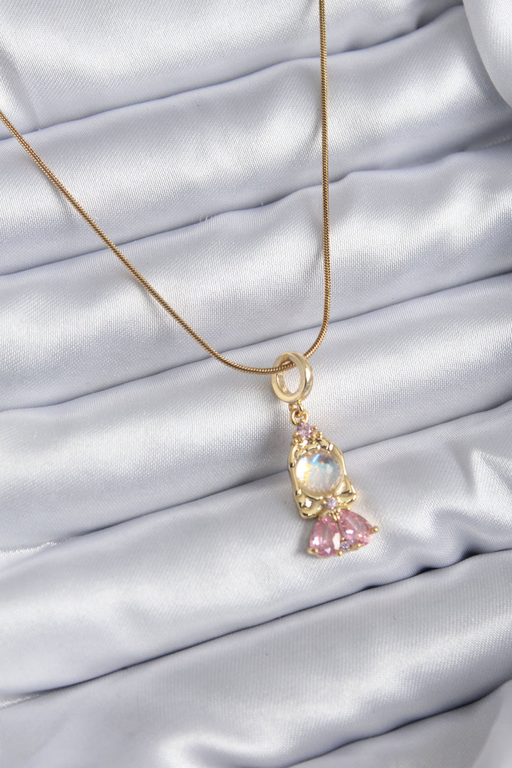EBJ 316L Stainless Steel Chain Gold Color Zircon Stone Baby Model Women's Necklace - Rosny-sous-Bois