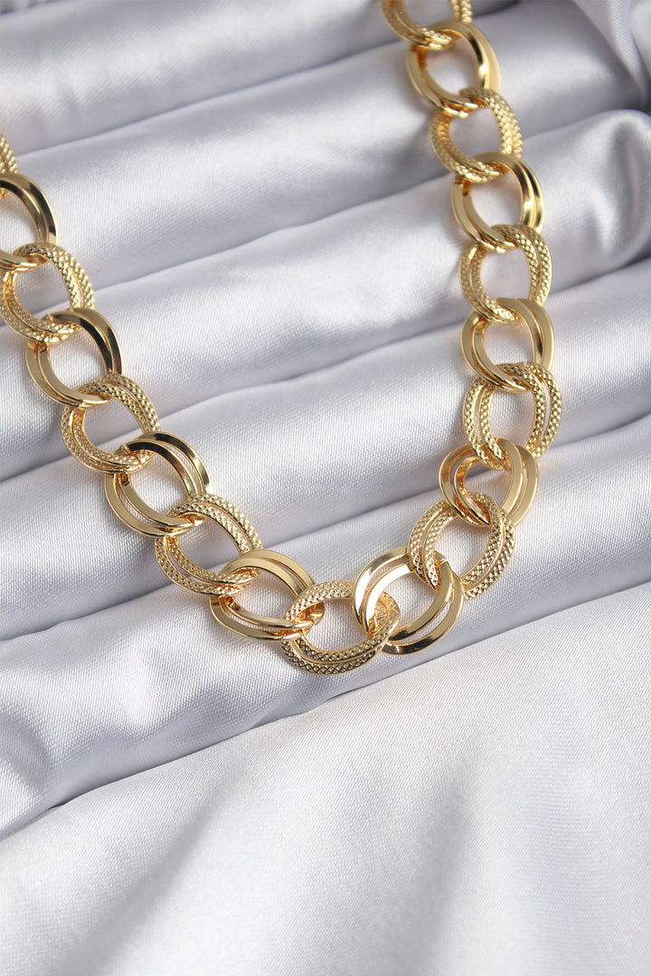 EBJ 316L Steel Gold Color Milky Way Model Women's Necklace - Lubbock