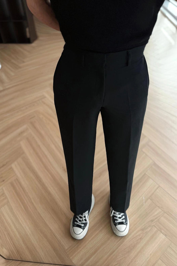 EYY Women Siyah Palazzo Pantolon - Woodley