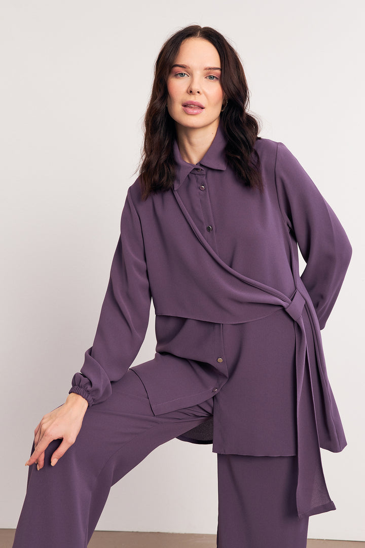 ZRF Women Perla Tunic Pants Set - Lilac - Guasavito