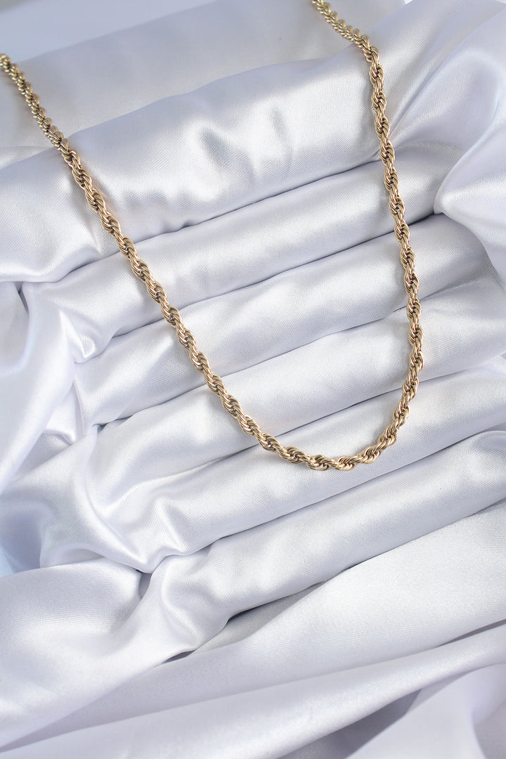 EBJ 316L Çelik Gold Renk 60 cm Burgu Model Kadın Kolye - Châtelet