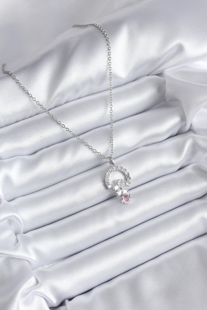 EBJ 316L Steel Gold Color Zircon Stone Flower Model Women's Necklace - Portland