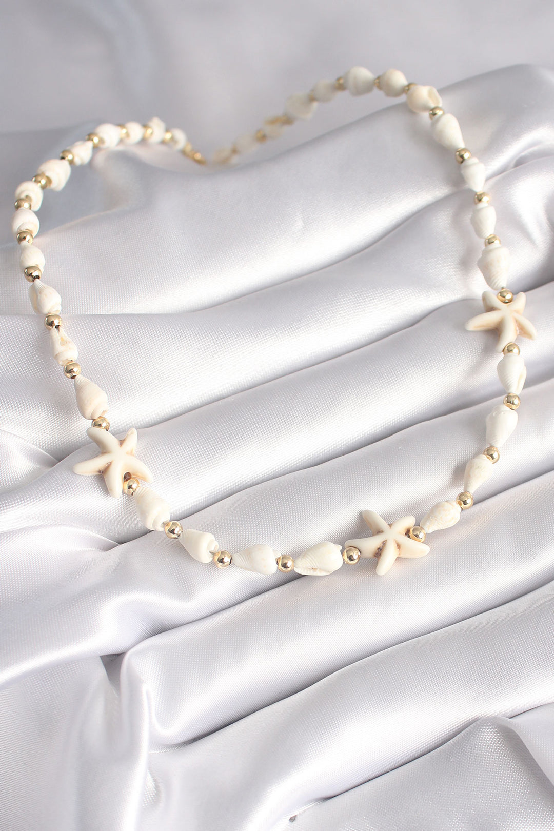 EBJ White Sea Shell Model White Sea Star Figure Women's Necklace - Delaware