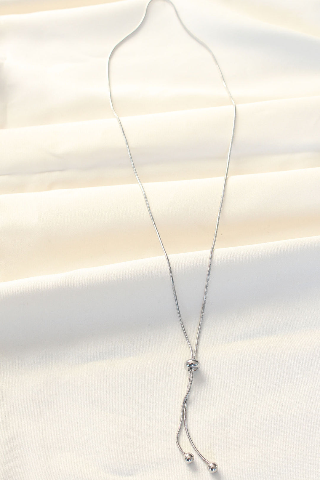 EBJ 316L Stainless Steel Silver Color Elevator Ball Necklace - Lakewood