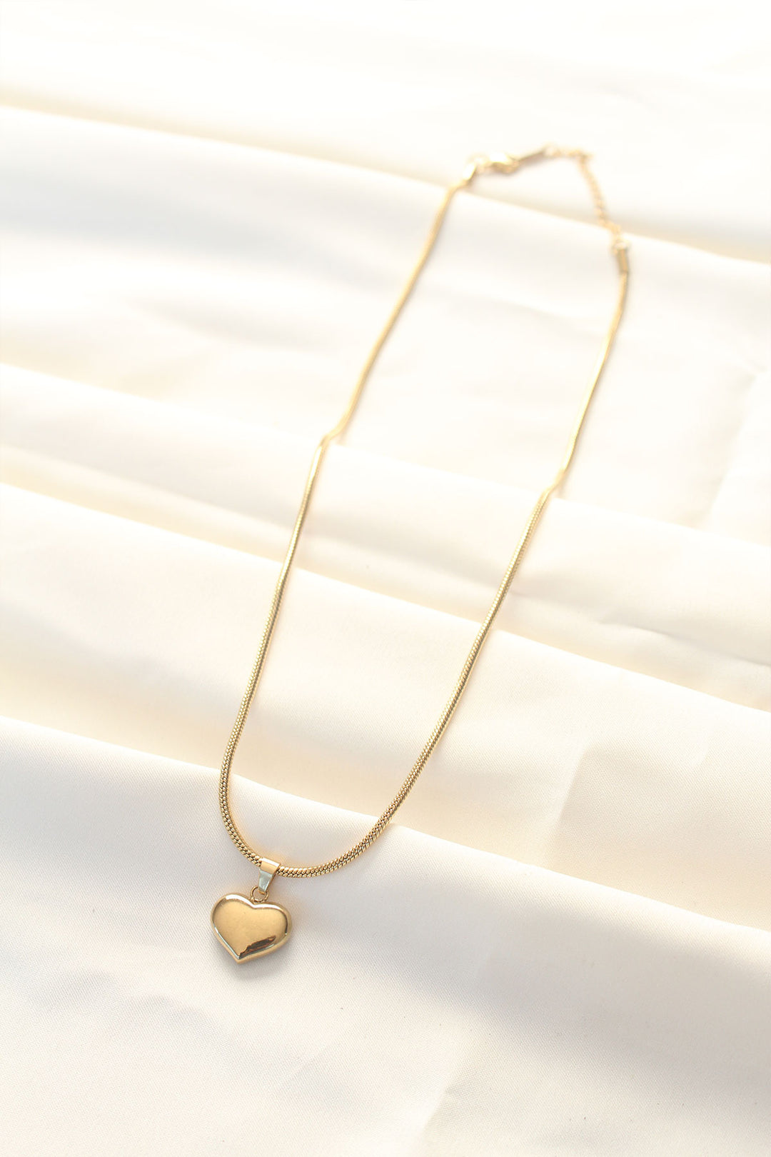 EBJ 316L Steel Gold Color Heart Necklace - Vushtrri