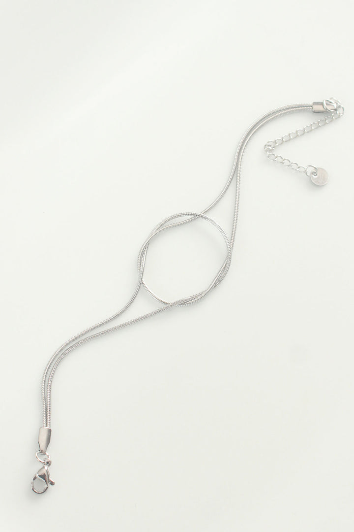EBJ 316L Stainless Steel Silver Color Knot Model Bracelet - Ilmenau