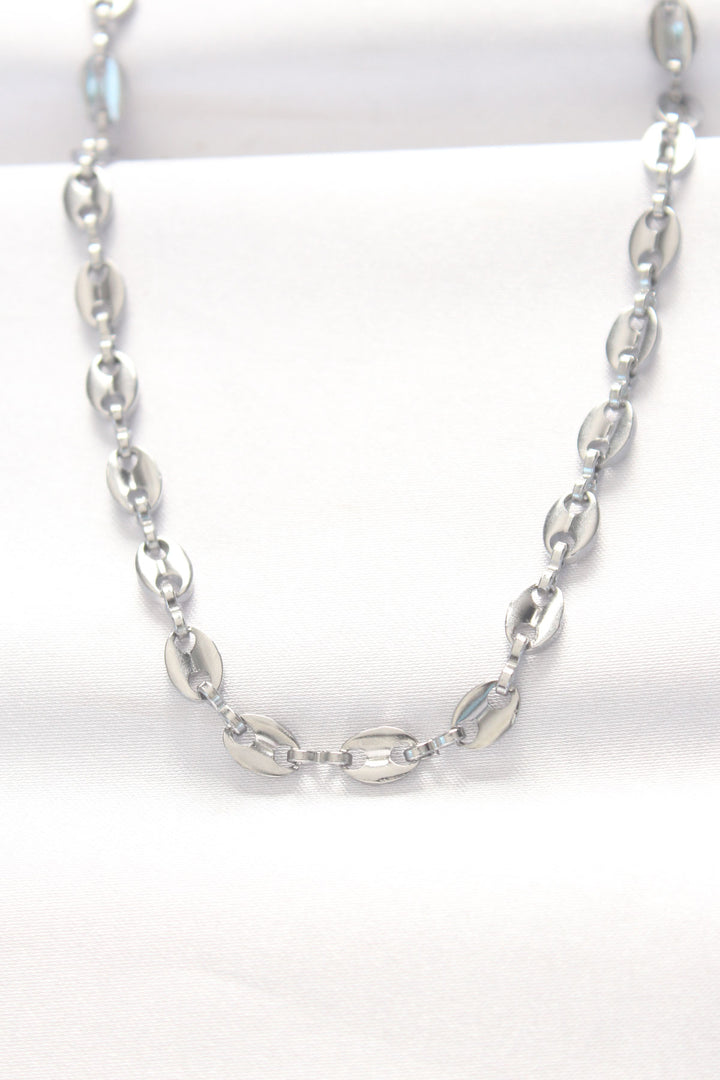 EBJ 316L Steel Silver Color Mariner Chain Necklace - Smila