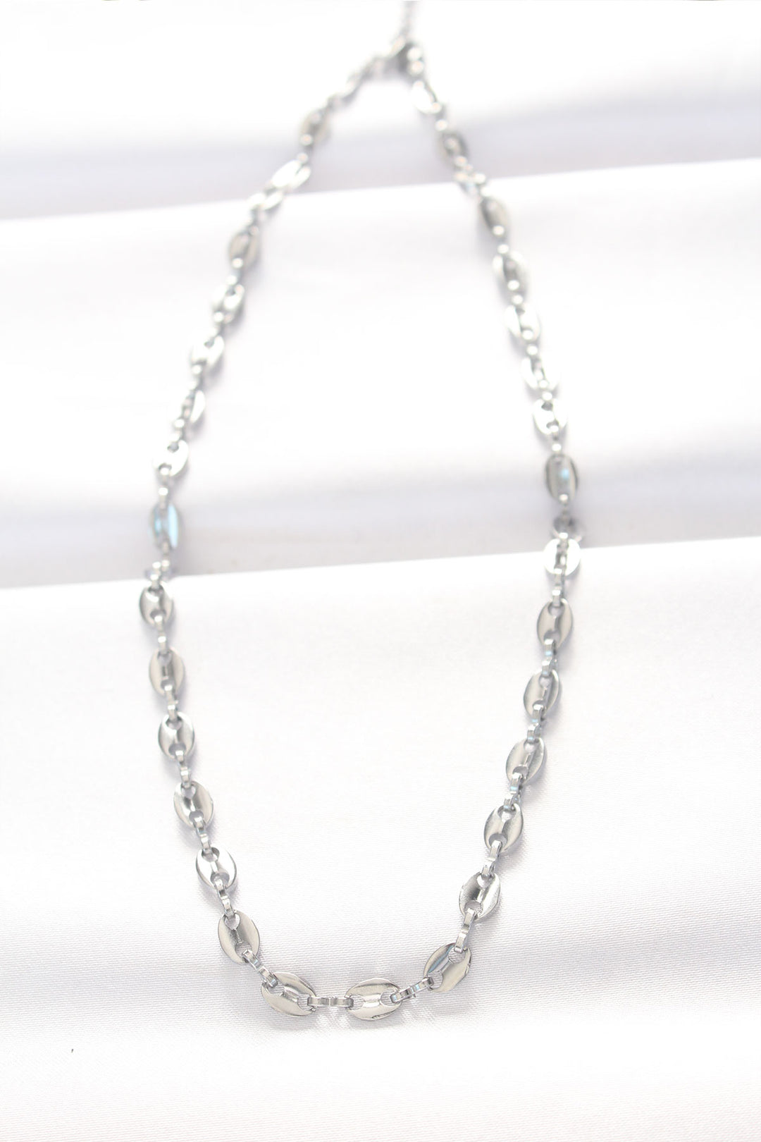 EBJ 316L Steel Silver Color Mariner Chain Necklace - Smila