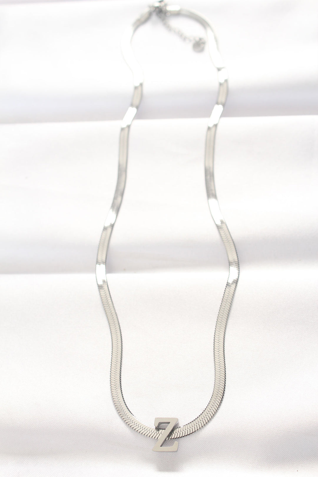 EBJ 316L Steel Z Letter Silver Color Italian Chain Necklace - Düren