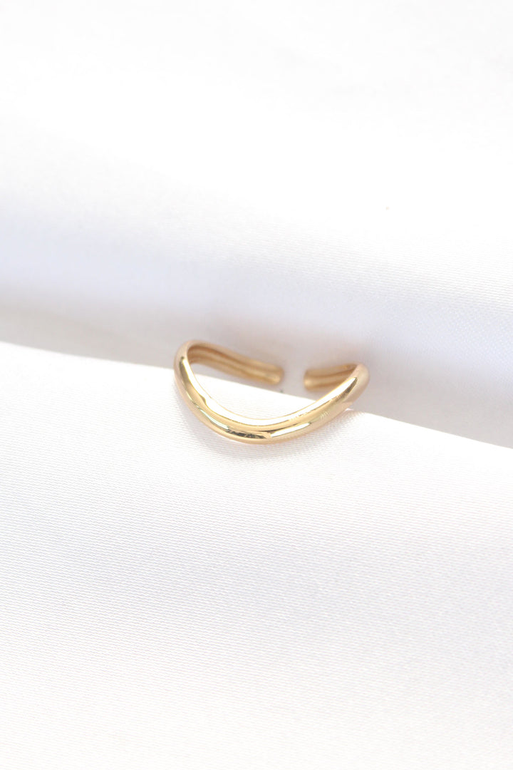 EBJ Flat Gold Color Adjustable Ring - Westfield