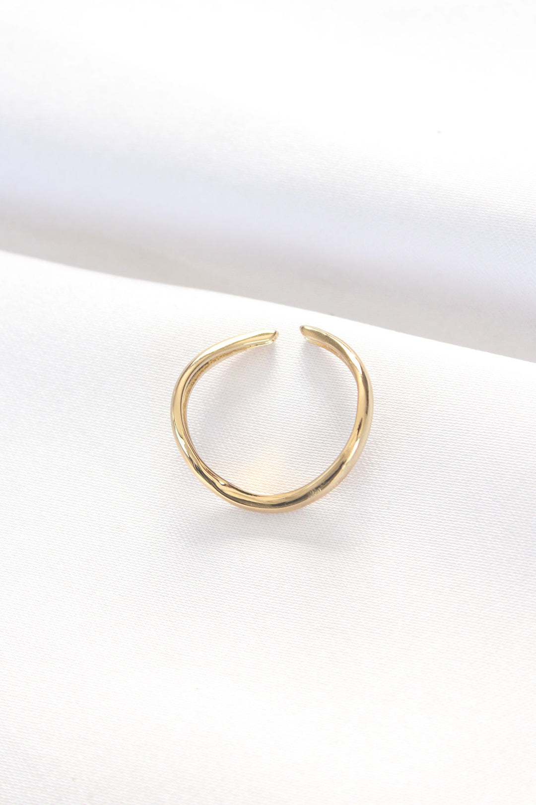 EBJ Flat Gold Color Adjustable Ring - Westfield