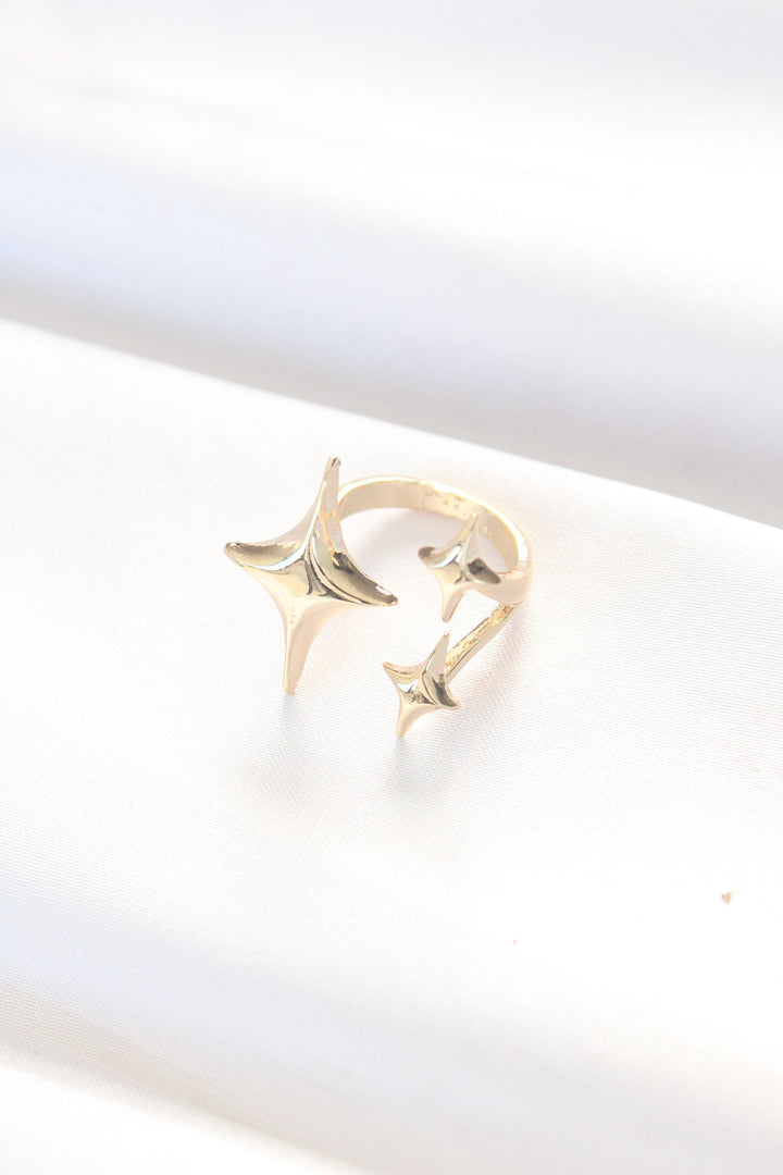 EBJ Gold Color 3-Piece North Star Adjustable Ring - Hamilton