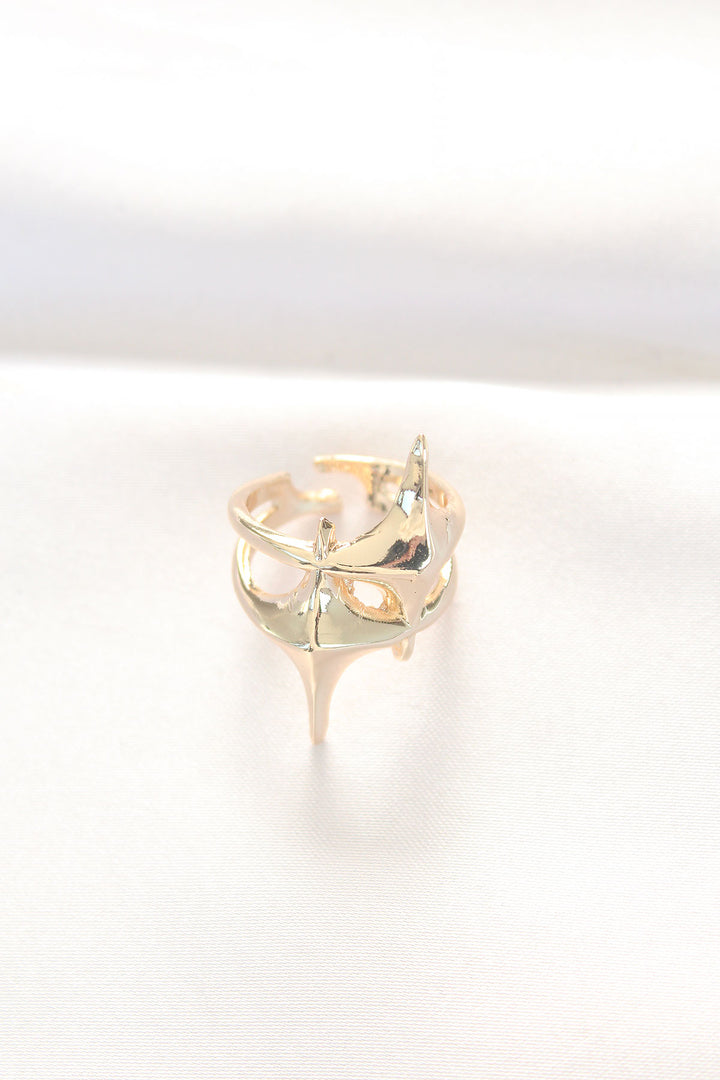 EBJ Star Model Gold Color Adjustable Ring - Heemskerk