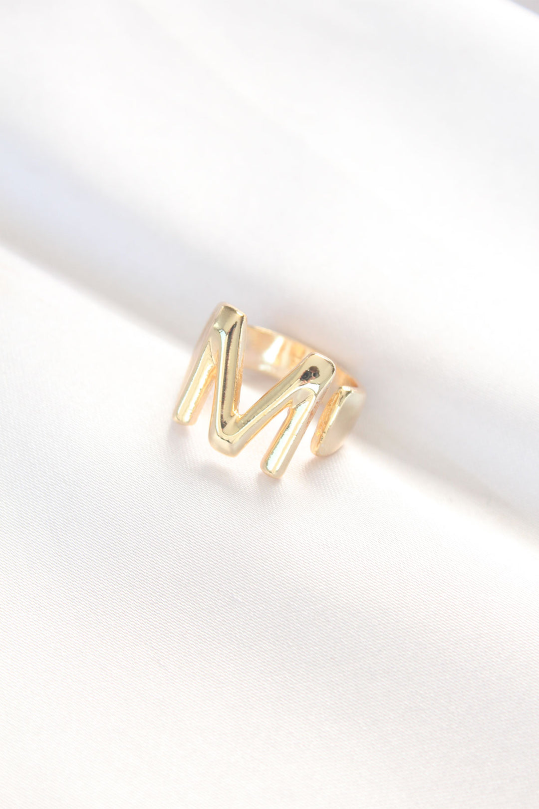 EBJ Adjustable Gold Color Ring with Letter M - Genk
