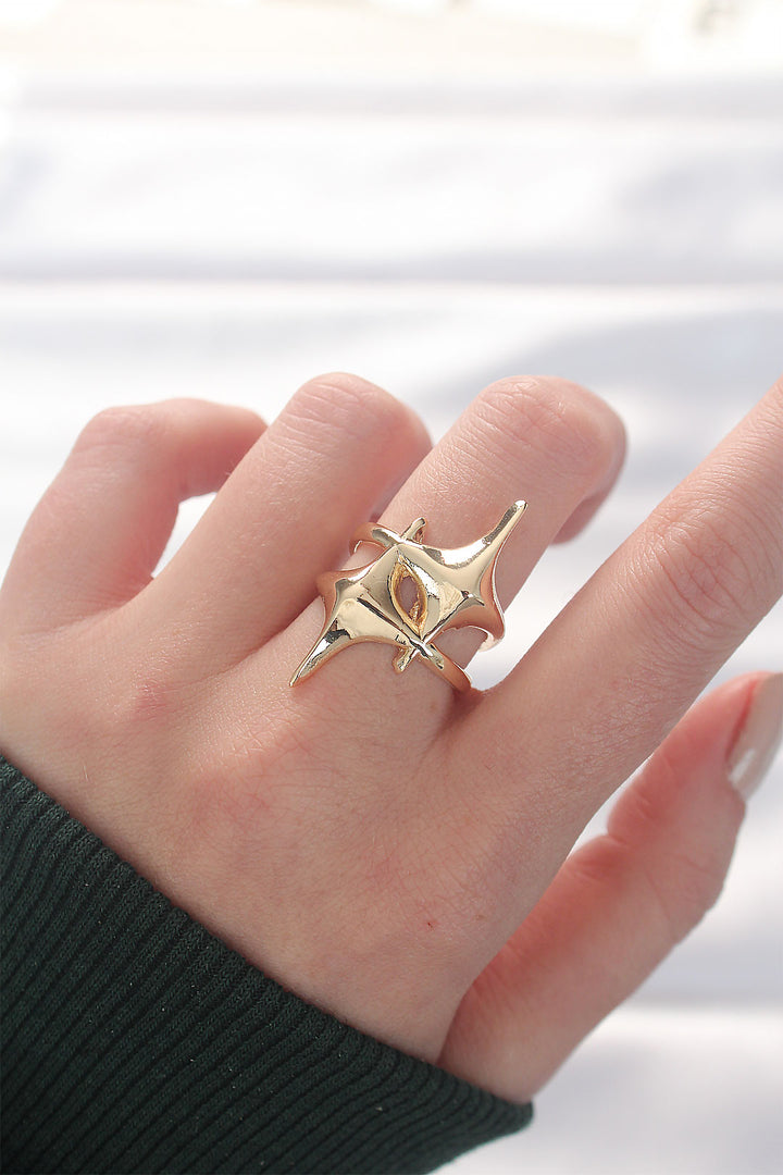 EBJ Star Model Gold Color Adjustable Ring - Heemskerk