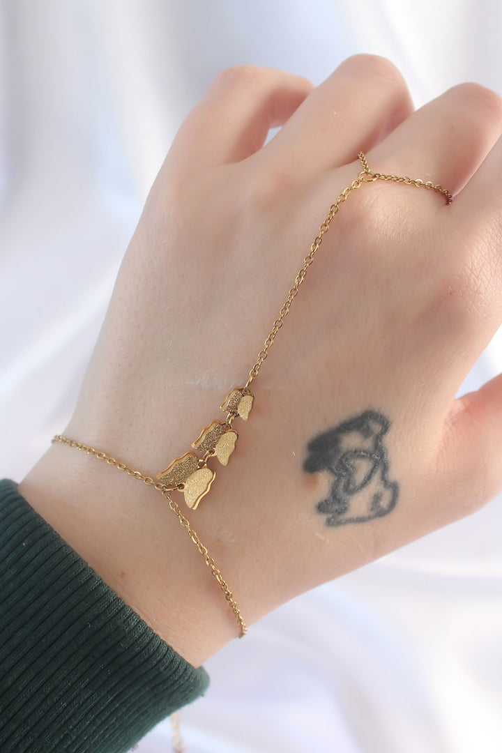 EBJ 316L Steel Gold Color 3-Piece Butterfly Designed Şahmeran - Cuxhaven