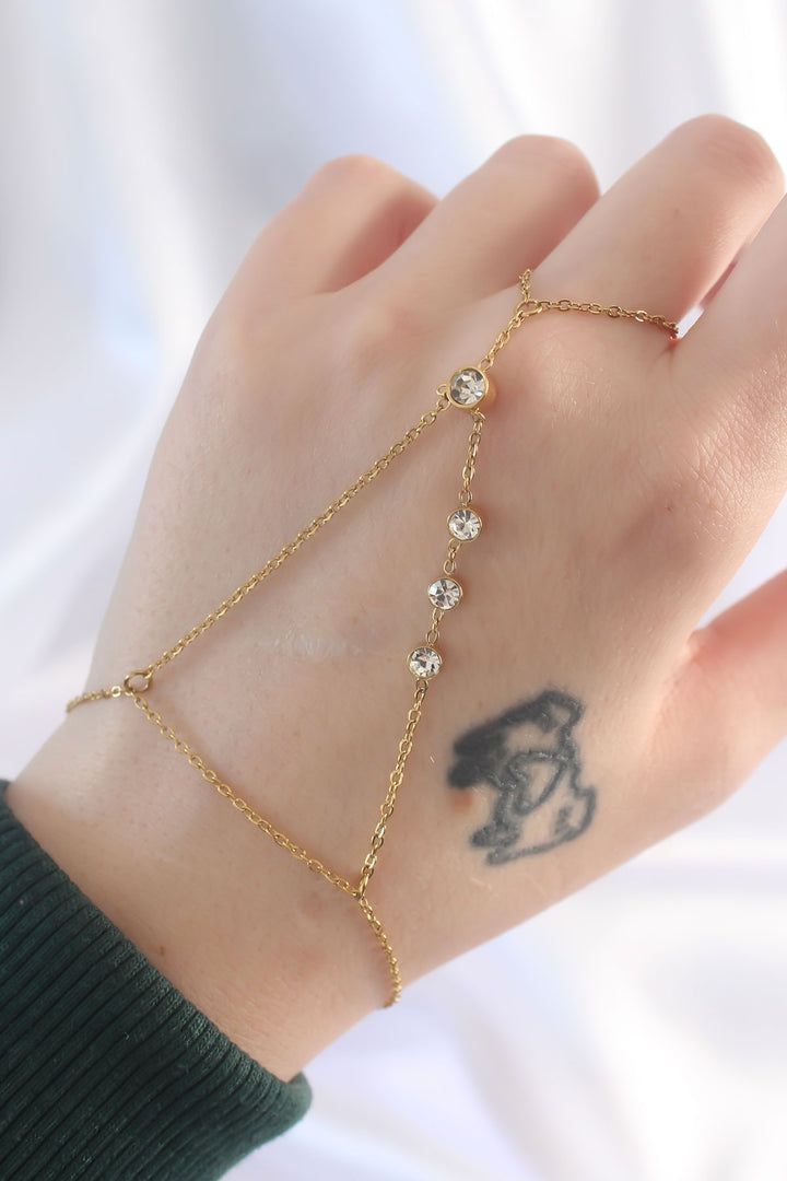 EBJ 316L Steel Zircon Stone Gold Color Waterway Designed Şahmeran - Birkenhead