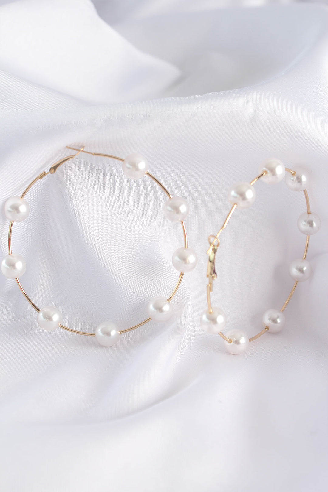 EBJ Gold Color Pearl Stone Ring Earrings - Edgware