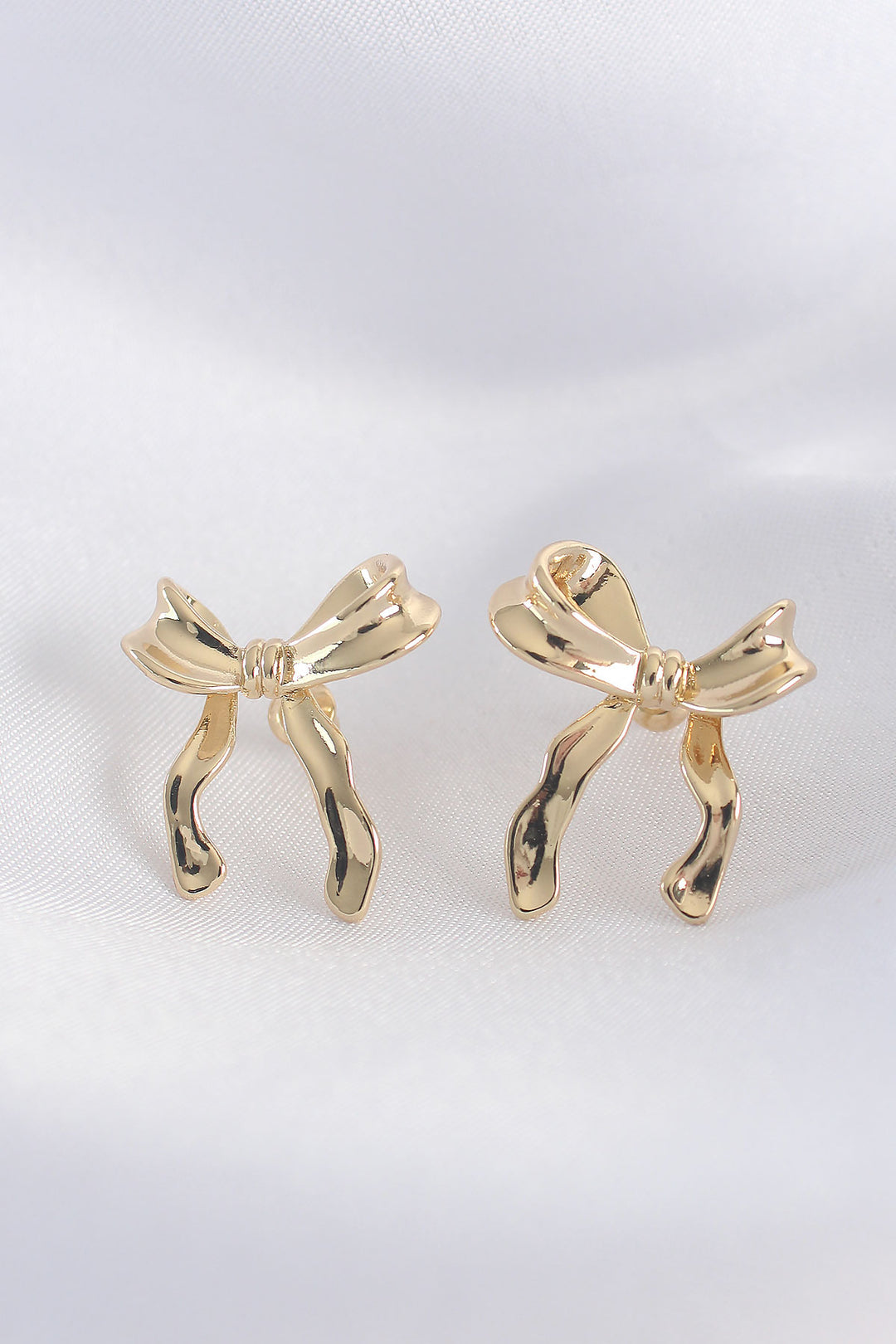 EBJ Gold Color Bow Earrings - Empoli