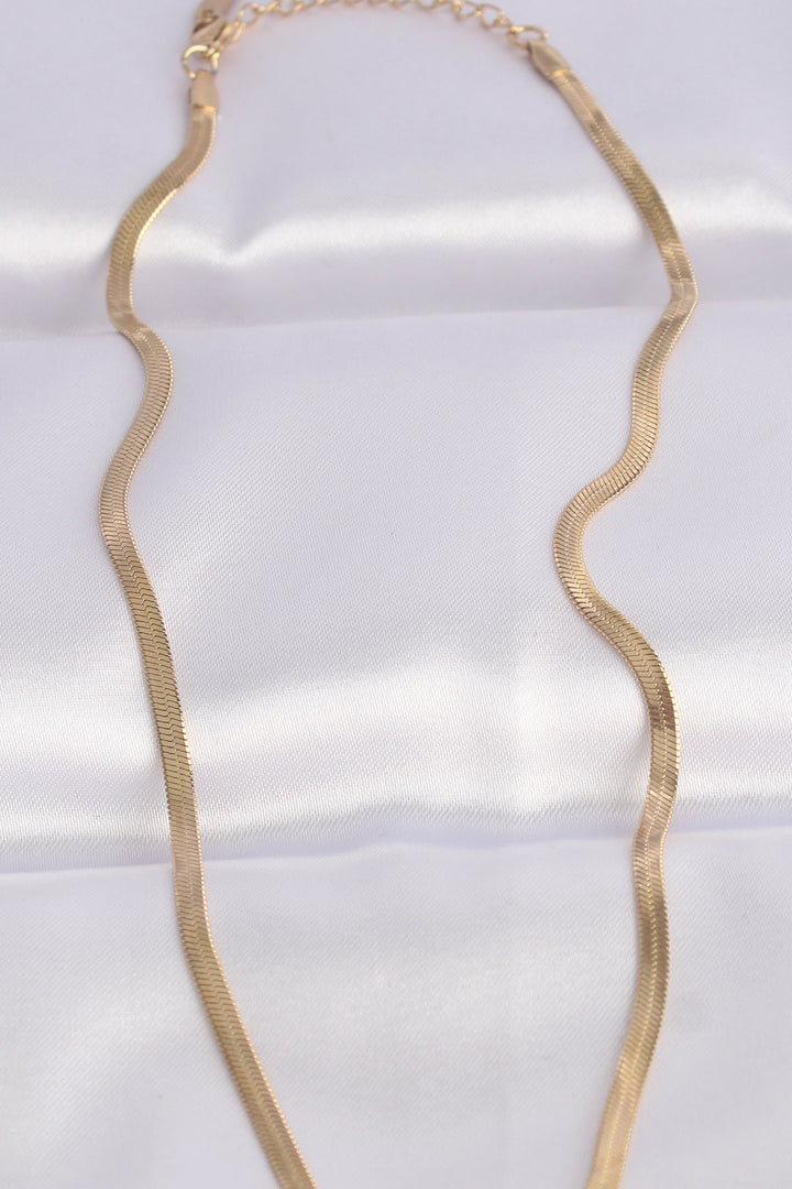 EBJ 316L Steel Italian Chain Gold Color Pink Zircon Stone Heart Necklace - Mestre