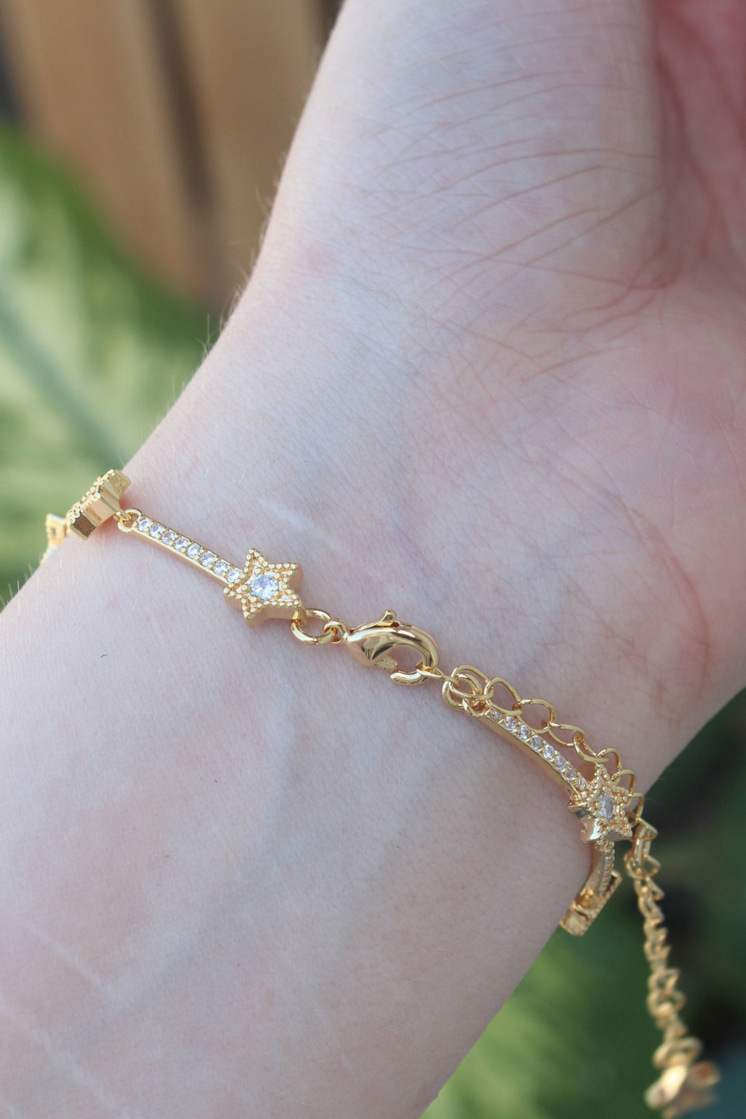 EBJ Vip Series Gold Color Halley Model Bracelet with Zircon Stone - Caerphilly