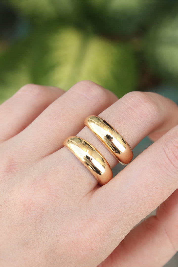 EBJ Adjustable Rice Gold Color Strip Ring - North Las Vegas