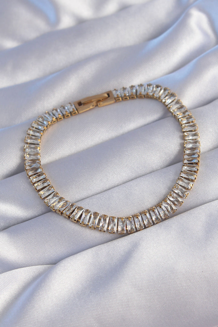 EBJ 316L Steel Gold Color Bracelet with Waterway Design - Tultepec