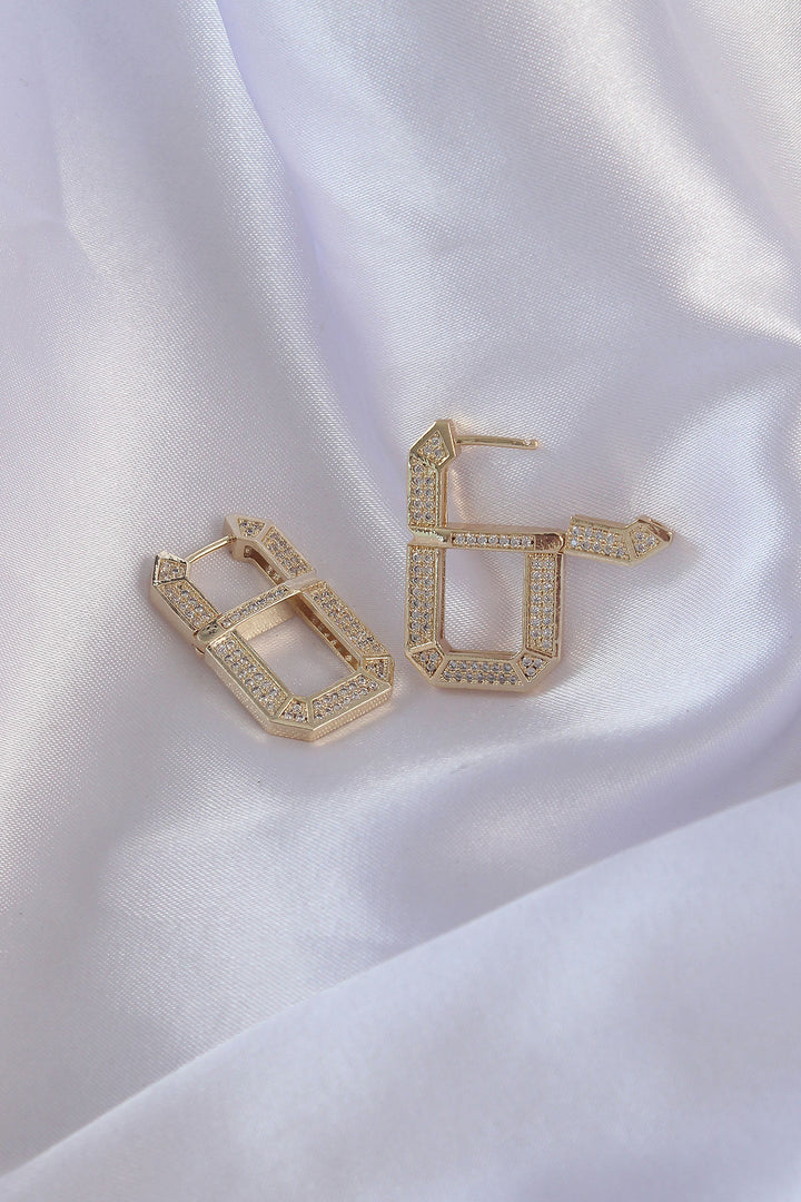 EBJ Vip Series Gold Color Zircon Stone Serenay Earring - Montgomery Village