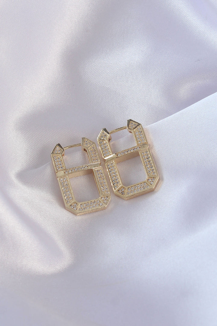 EBJ Vip Series Gold Color Zircon Stone Serenay Earring - Montgomery Village