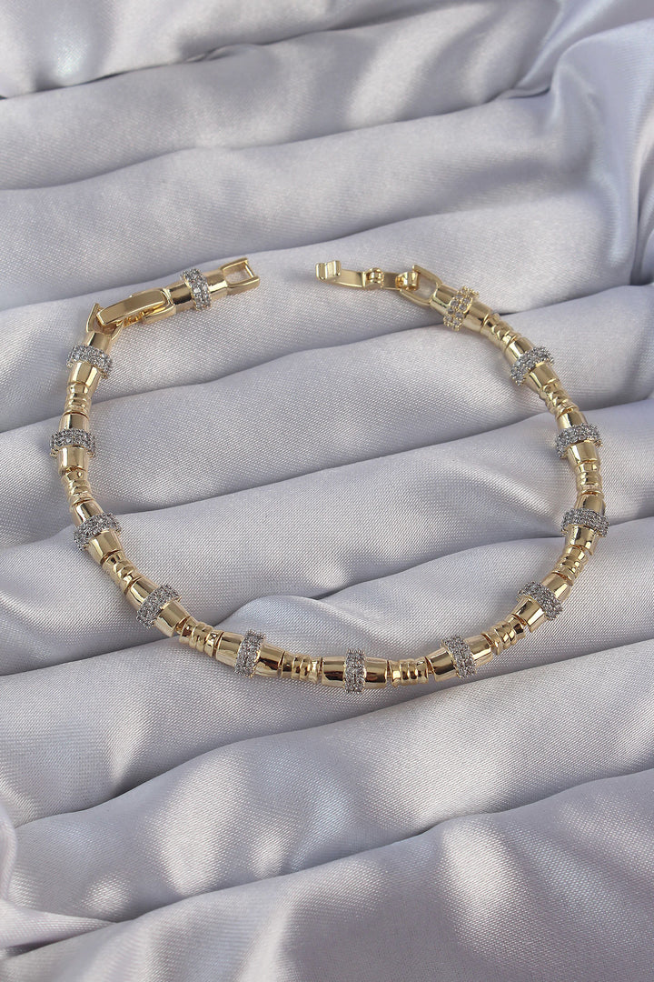 EBJ Vip Series Gold Color Zircon Stone Bracelet - Quebec City