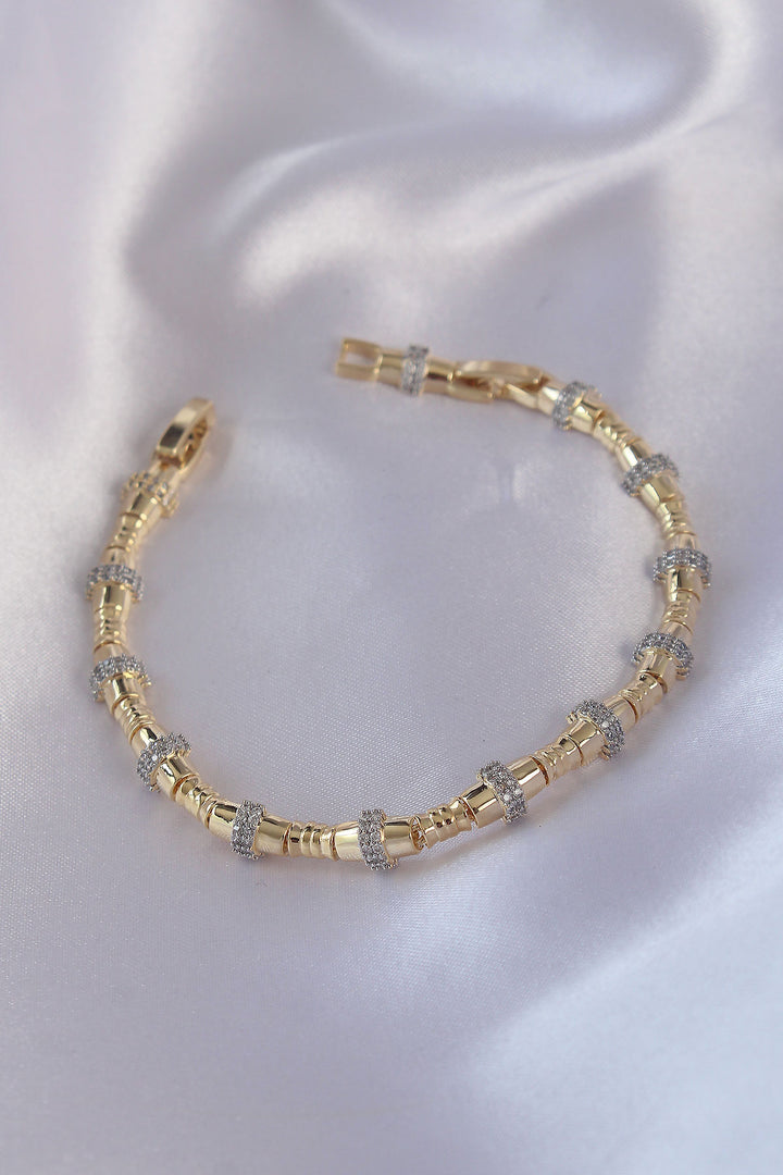 EBJ Vip Series Gold Color Zircon Stone Bracelet - Quebec City