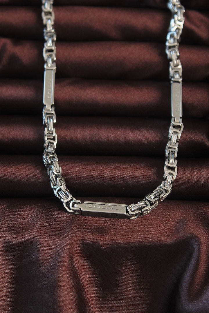 EBJ 316L Stainless Steel Silver Color Chunky King Chain Necklace - Ferrol