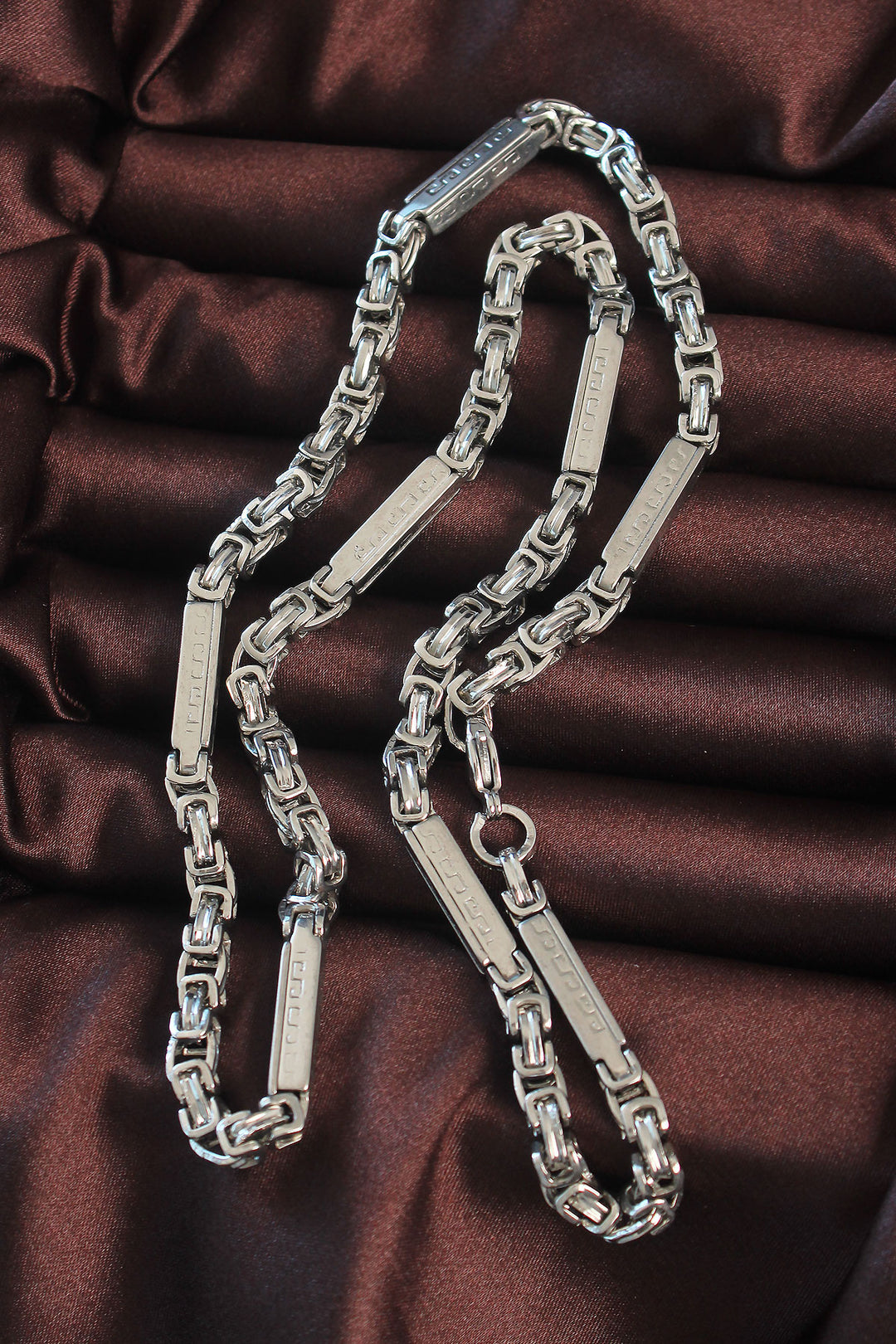 EBJ 316L Stainless Steel Silver Color Chunky King Chain Necklace - Ferrol