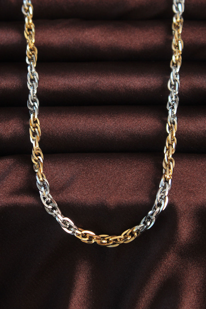 EBJ 316L Stainless Steel Two-Tone Hollow Model Necklace - Sault Ste. Marie