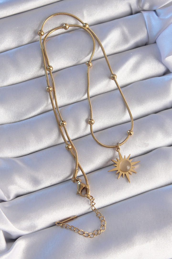 EBJ 316L Steel Gold Color Mother of Pearl Star Model Necklace - Tübingen