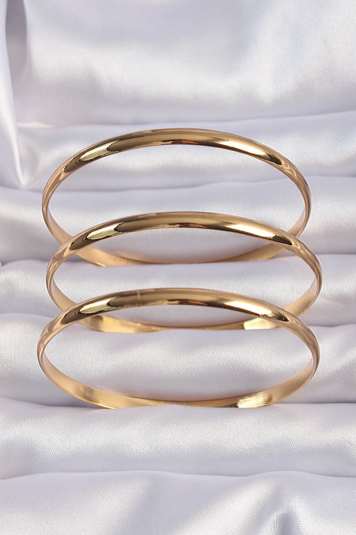 EBJ 316L Steel Gold Color 3-Piece Ajda Bracelet Set - Saint Albans