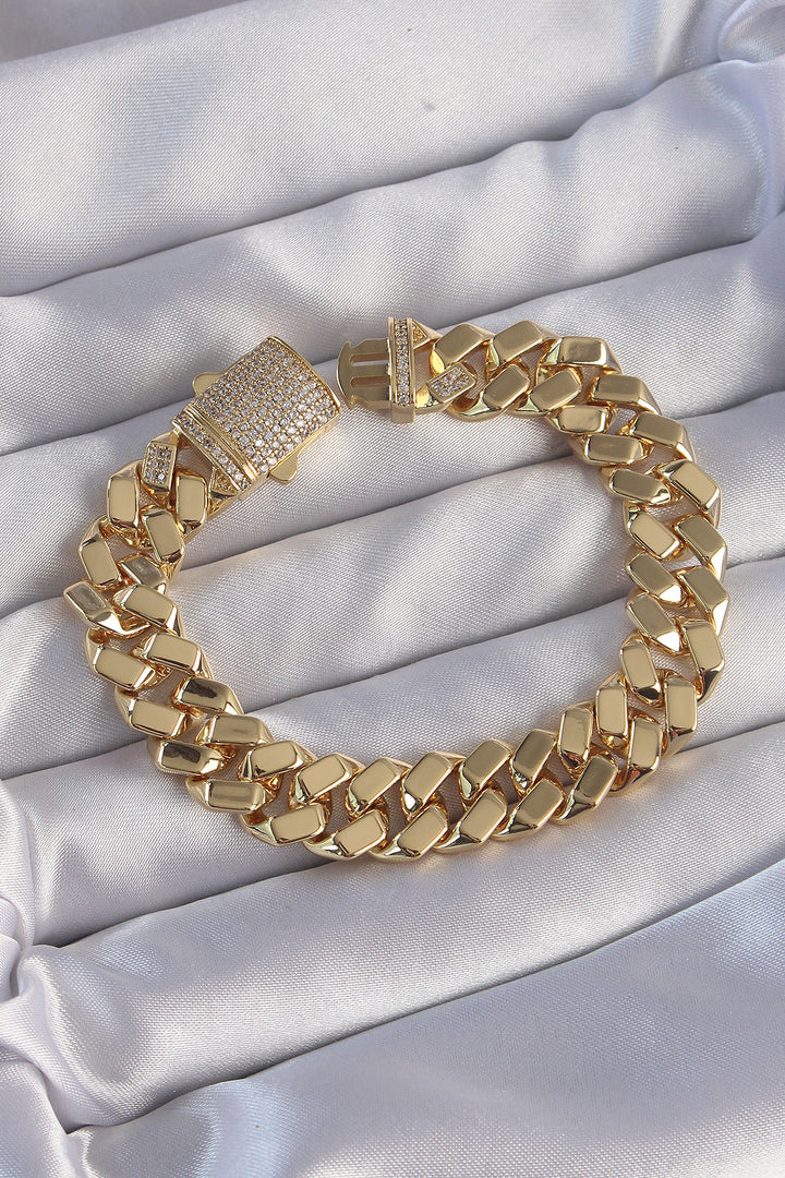 EBJ Vip Series Gourmet Zircon Stone Gold Color Bracelet - Cologno Monzese