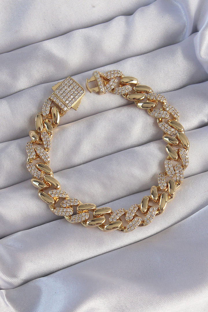 EBJ Vip Series Gourmet Gold Color Zircon Stone Bracelet - Kalamariá